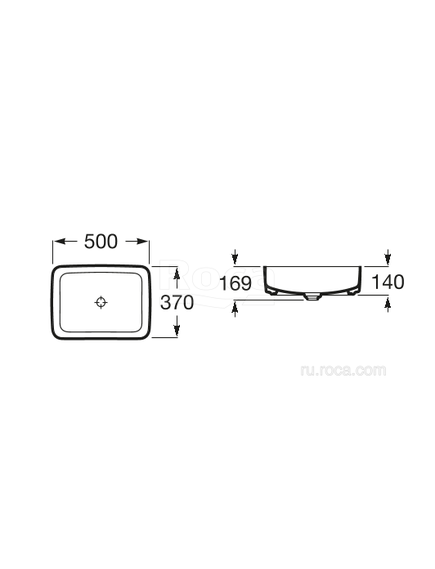 Купить Раковина Roca Inspira Square 37x50 327530000 (327530000) по цене 47205.06 руб., в Санкт-Петебруге в интернет магазине 100-Систем, а также дургие товары ROCA из раздела Накладные раковины и Раковины и пьедесталы