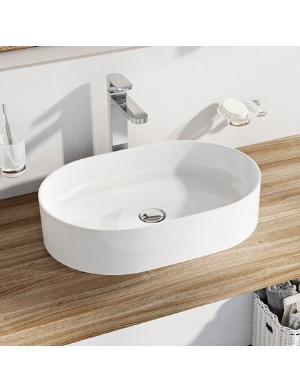 Купить Раковина 55 см Ravak Ceramic Slim O XJX01155001 (xjx01155001) по цене 20680 руб., в Санкт-Петебруге в интернет магазине 100-Систем, а также дургие товары RAVAK из раздела Накладные раковины и Раковины и пьедесталы