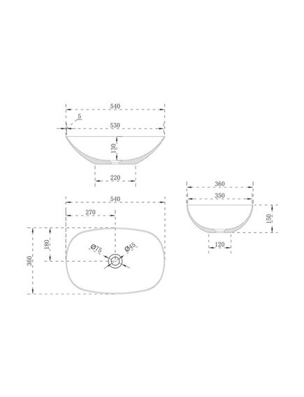 Купить Раковина прозрачная Vincea VBS-6T12B, 540*360*150, накладная, цвет черный, , шт (vbs-6t12b) по цене 27850 руб., в Санкт-Петебруге в интернет магазине 100-Систем, а также дургие товары Vincea из раздела Накладные раковины и Раковины и пьедесталы