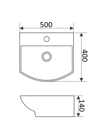 Купить Раковина-чаша CeramaLux 50 78014CMB Черная (78014cmb) по цене 18969.6 руб., в Санкт-Петебруге в интернет магазине 100-Систем, а также дургие товары CeramaLux из раздела Подвесные раковины и Раковины и пьедесталы