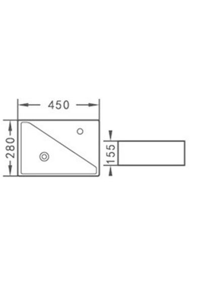 Купить Раковина CeramaLux 45 9275R Белая (9275r) по цене 8892 руб., в Санкт-Петебруге в интернет магазине 100-Систем, а также дургие товары CeramaLux из раздела Подвесные раковины и Раковины и пьедесталы