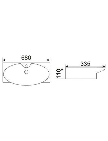 Купить Раковина CeramaLux 68 STR 4282A Белая (str4282a) по цене 14820 руб., в Санкт-Петебруге в интернет магазине 100-Систем, а также дургие товары CeramaLux из раздела Подвесные раковины и Раковины и пьедесталы