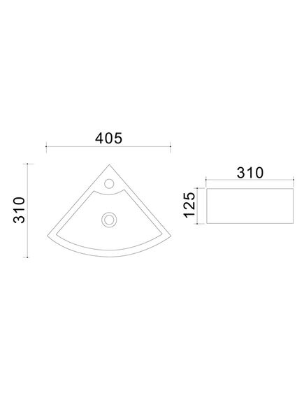 Купить Раковина угловая Azario 43.5х31х12.5 белая (az-4299) по цене 4696.5 руб., в Санкт-Петебруге в интернет магазине 100-Систем, а также дургие товары Azario из раздела Угловые раковины и Раковины и пьедесталы