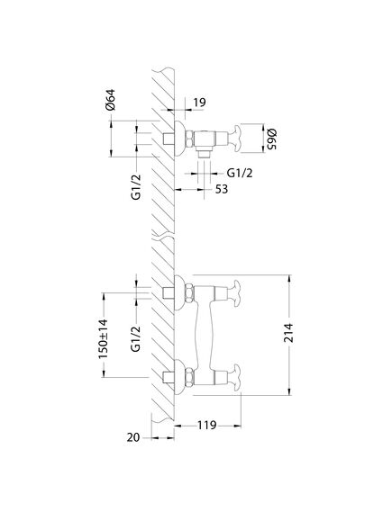 Купить Смеситель Lemark Flora LM0103C для душа (lm0103c) по цене 4890 руб., в Санкт-Петебруге в интернет магазине 100-Систем, а также дургие товары LEMARK из раздела Смесители для душа без излива и Смесители для ванны и душа