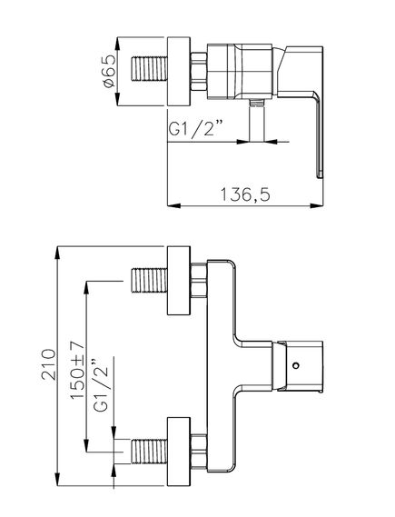 Купить Смеситель для душа AZARIO CADEO без излива, хром (az-15940601) по цене 5903.64 руб., в Санкт-Петебруге в интернет магазине 100-Систем, а также дургие товары Azario из раздела Смесители для душа без излива и Смесители для ванны и душа