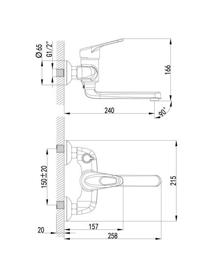 Купить Смеситель Lemark Luna LM4114C для ванны (lm4114c) по цене 13200 руб., в Санкт-Петебруге в интернет магазине 100-Систем, а также дургие товары LEMARK из раздела Смесители с длинным изливом и Смесители для ванны и душа