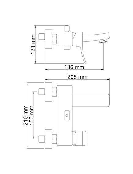 Купить Смеситель WasserKRAFT Exter для ванны 1601 (1601) по цене 29390 руб., в Санкт-Петебруге в интернет магазине 100-Систем, а также дургие товары WasserKRAFT из раздела Смесители с коротким изливом и Смесители для ванны и душа