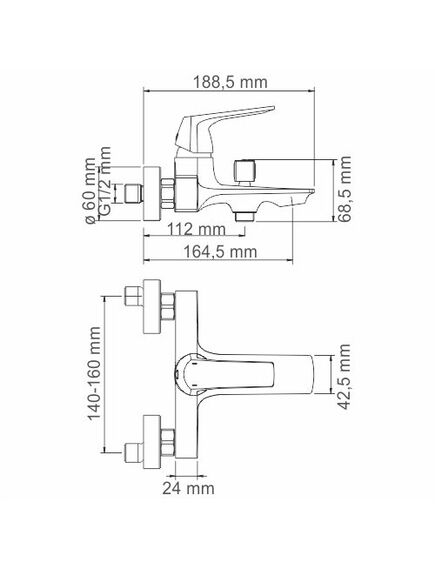 Купить Смеситель WasserKRAFT Neime 1901 для ванны (1901) по цене 15430 руб., в Санкт-Петебруге в интернет магазине 100-Систем, а также дургие товары WasserKRAFT из раздела Смесители с коротким изливом и Смесители для ванны и душа