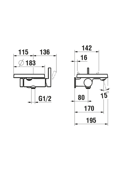 Купить Смеситель для ванны Laufen Kartell 3.2133.9.004.141.1 Хром (3.2133.9.004.141.1) по цене 92287 руб., в Санкт-Петебруге в интернет магазине 100-Систем, а также дургие товары LAUFEN из раздела Смесители с коротким изливом и Смесители для ванны и душа