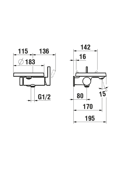 Купить Смеситель для ванны Laufen Kartell 3.2133.9.004.141.1 Хром (3.2133.9.004.141.1) по цене 70564.06 руб., в Санкт-Петебруге в интернет магазине 100-Систем, а также дургие товары LAUFEN из раздела Смесители с коротким изливом и Смесители для ванны и душа