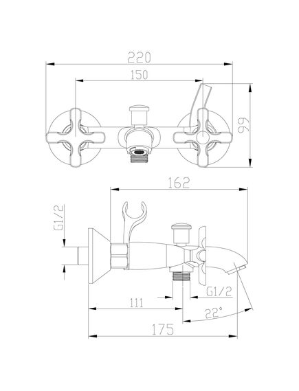 Купить Смеситель Lemark Duetto LM5712C для ванны (lm5712c) по цене 10260 руб., в Санкт-Петебруге в интернет магазине 100-Систем, а также дургие товары LEMARK из раздела Смесители с коротким изливом и Смесители для ванны и душа