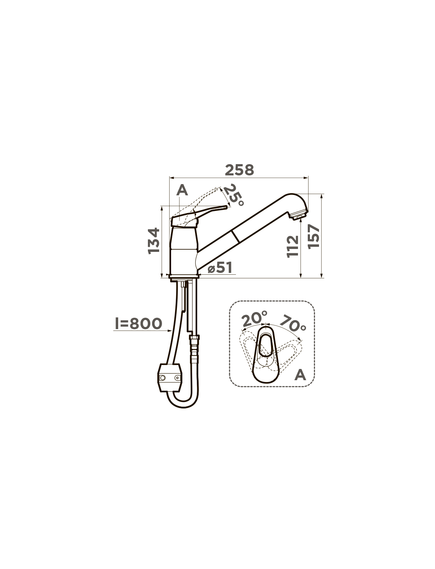 Купить Кухонный смеситель Omoikiri Tateyama-S-DC (4994135) по цене 13888 руб., в Санкт-Петебруге в интернет магазине 100-Систем, а также дургие товары Omoikiri из раздела Рычажные смесители и Смесители для кухни