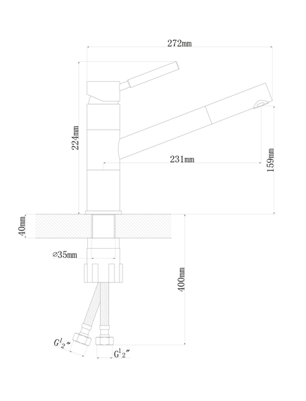 Купить Смеситель для кухни Florentina Фита FL Коричневый (313.18l.1223.105) по цене 10900 руб., в Санкт-Петебруге в интернет магазине 100-Систем, а также дургие товары Florentina из раздела Рычажные смесители и Смесители для кухни