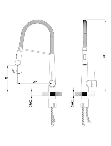 Купить Смеситель Lemark Soul LM6002C для кухни (lm6002c) по цене 17750 руб., в Санкт-Петебруге в интернет магазине 100-Систем, а также дургие товары LEMARK из раздела Рычажные смесители и Смесители для кухни