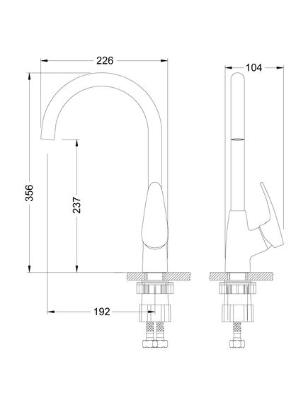 Купить Смеситель для кухни Lemark LINARA LM0405 с высоким поворотным изливом, цвет: жасмин (lm0405pjs) по цене 7480 руб., в Санкт-Петебруге в интернет магазине 100-Систем, а также дургие товары LEMARK из раздела Рычажные смесители и Смесители для кухни