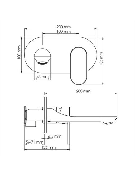 Купить Смеситель для раковины WasserKRAFT Elbе 7430 Черный (7430) по цене 21310 руб., в Санкт-Петебруге в интернет магазине 100-Систем, а также дургие товары WasserKRAFT из раздела Встраиваемые настенные смесители для раковины и Смесители для раковины