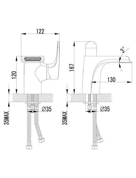 Купить Смеситель Lemark Shift LM4346C для раковины (lm4346c) по цене 11590 руб., в Санкт-Петебруге в интернет магазине 100-Систем, а также дургие товары LEMARK из раздела Рычажные смесители и Смесители для раковины