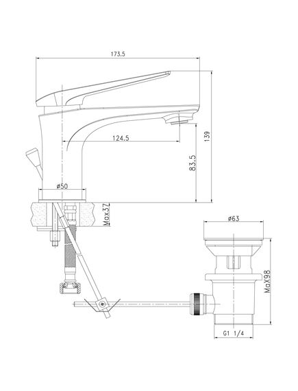 Купить Смеситель Lemark Allegro LM5906CW для раковины (lm5906cw) по цене 11720 руб., в Санкт-Петебруге в интернет магазине 100-Систем, а также дургие товары LEMARK из раздела Рычажные смесители и Смесители для раковины