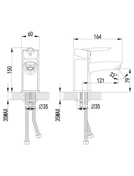 Купить Смеситель Lemark Mars LM3506C для раковины (lm3506c) по цене 7700 руб., в Санкт-Петебруге в интернет магазине 100-Систем, а также дургие товары LEMARK из раздела Рычажные смесители и Смесители для раковины