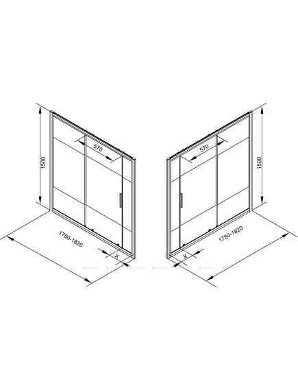 Купить Шторка для ванны Aquanet Practic AE10-B-180H150U-CP, прозрачное стекло (243614) по цене 30240 руб., в Санкт-Петебруге в интернет магазине 100-Систем, а также дургие товары AQUANET из раздела Стеклянные шторки для ванн и Сантехника