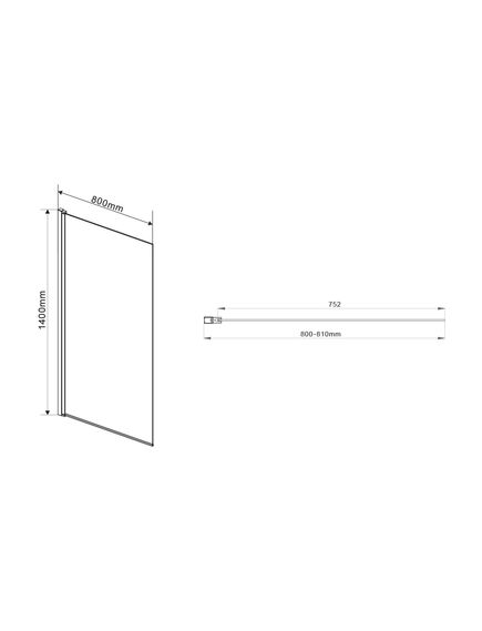 Купить Душевая шторка на ванну VSB-11800CLGM, 800*1400, вороненая сталь, стекло прозрачное, , шт (vsb-11800clgm) по цене 12990 руб., в Санкт-Петебруге в интернет магазине 100-Систем, а также дургие товары Vincea из раздела Стеклянные шторки для ванн и Сантехника