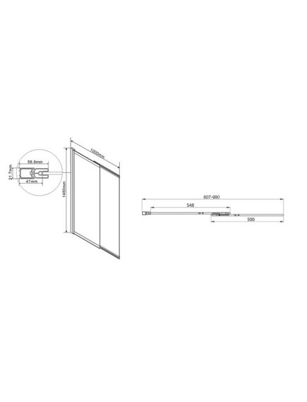 Купить Душевая шторка на ванну VSB-1E100CG, 1000*1450, хром, стекло тонированное, , шт (vsb-1e100cg) по цене 22480 руб., в Санкт-Петебруге в интернет магазине 100-Систем, а также дургие товары Vincea из раздела Стеклянные шторки для ванн и Сантехника