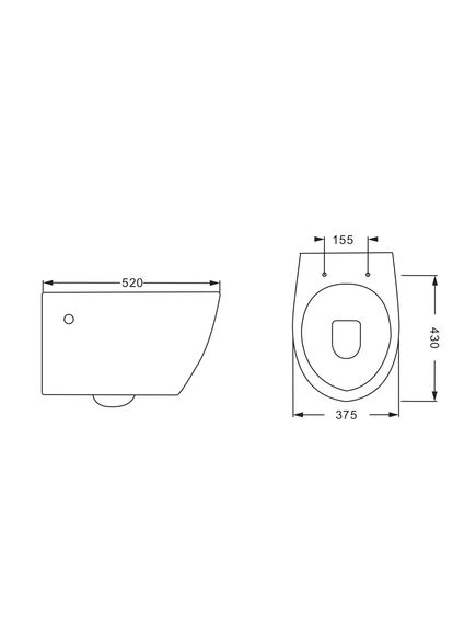 Купить Унитаз подвесной INTERO VT1-21 безободковый, цвет белый, ультратонкое soft-close сиденье, , шт (vt1-21) по цене 13590 руб., в Санкт-Петебруге в интернет магазине 100-Систем, а также дургие товары Vincea из раздела Унитазы подвесные и Унитазы