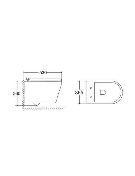 Купить Унитаз подвесной Vito VT1-23 безободковый, цвет белый, ультратонкое soft-close сиденье, , шт (vt1-23) по цене 13500 руб., в Санкт-Петебруге в интернет магазине 100-Систем, а также дургие товары Vincea из раздела Унитазы подвесные и Унитазы