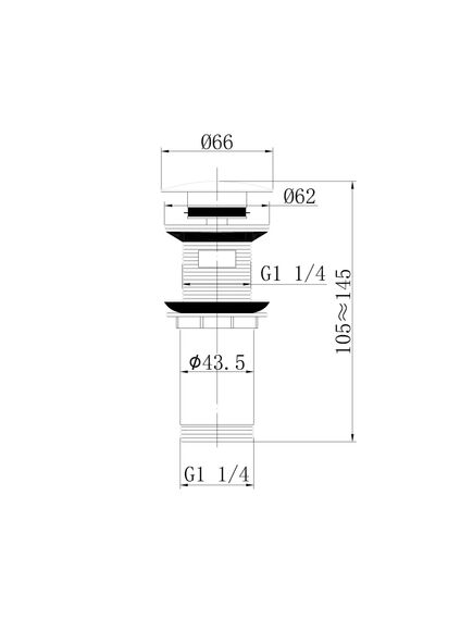 Купить Донный клапан ABBER AF0010RG с переливом, клик-клак, розовое золото (af0010rg) по цене 3024 руб., в Санкт-Петебруге в интернет магазине 100-Систем, а также дургие товары ABBER из раздела Выпуски, донные клапаны и Сифоны