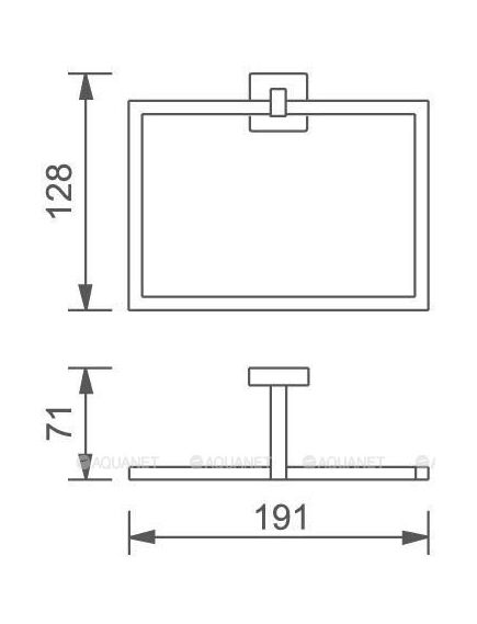 Купить Держатель для полотенца Aquanet, хром (189295) (4780) по цене 3600 руб., в Санкт-Петебруге в интернет магазине 100-Систем, а также дургие товары AQUANET из раздела Штанги для полотенец и Полотенцедержатели