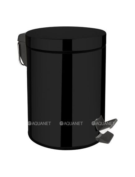 Купить Ведро для мусора 8 литров Aquanet, черный матовый (264926) (8073mb) по цене 6480 руб., в Санкт-Петебруге в интернет магазине 100-Систем, а также дургие товары AQUANET из раздела Ведра и Прочее