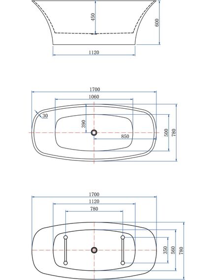 Купить Акриловая ванна Aquanet Family Smart 170x78 88778 Gloss Finish черный глянец (88778-gb) по цене 101320 руб., в Санкт-Петебруге в интернет магазине 100-Систем, а также дургие товары AQUANET из раздела Акриловые ванны и Ванны