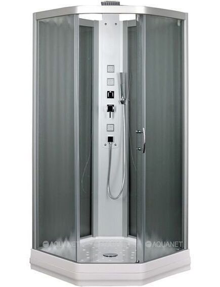 Купить Душевая кабина Penta 2 RAIN 90x90 тонир/проф мат хром Набор (184488) (184488) по цене 60500 руб., в Санкт-Петебруге в интернет магазине 100-Систем, а также дургие товары AQUANET из раздела Душевые кабины и Душевые кабины и ограждения
