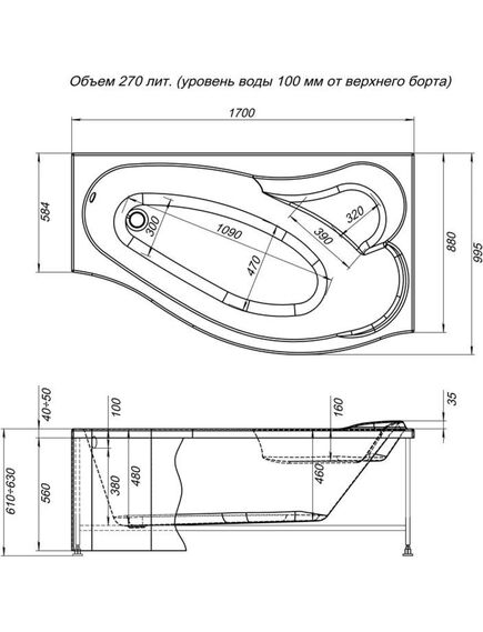 Купить Фронтальная панель Aquanet Palma 170 R (176155) по цене 5074.5 руб., в Санкт-Петебруге в интернет магазине 100-Систем, а также дургие товары AQUANET из раздела Панель фронтальная (передняя) и Комплектующие для ванн