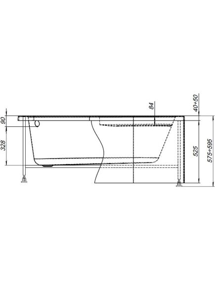 Купить Каркас сварной для акриловой ванны Aquanet Mia140x80 L/R (246497) по цене 2891.7 руб., в Санкт-Петебруге в интернет магазине 100-Систем, а также дургие товары AQUANET из раздела Каркасы и Комплектующие для ванн