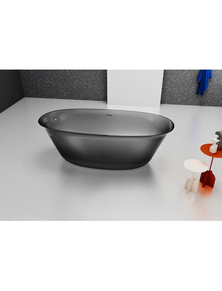 Купить Прозрачная ванна ABBER Kristall AT9707Onyx черная (at9707onyx) по цене 272160 руб., в Санкт-Петебруге в интернет магазине 100-Систем, а также дургие товары ABBER из раздела Ванны из камня и Ванны
