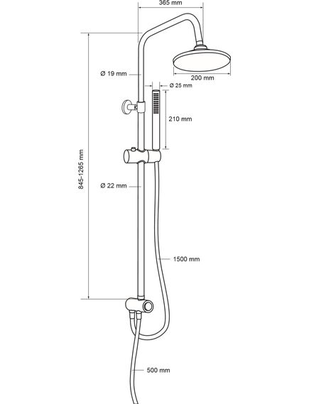 Купить Душевая стойка Aquanet Practic R AF100-70-R-C (af100-70-r-c) по цене 8990 руб., в Санкт-Петебруге в интернет магазине 100-Систем, а также дургие товары AQUANET из раздела Душевые гарнитуры и Душевые стойки, системы, панели, гарнитуры