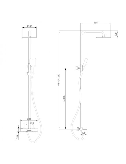 Купить Душевая стойка ABBER Emotion AF8816G с изливом, золото матовое (af8816g) по цене 47880 руб., в Санкт-Петебруге в интернет магазине 100-Систем, а также дургие товары ABBER из раздела Душевые стойки и Душевые стойки, системы, панели, гарнитуры