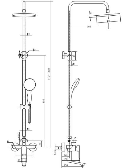 Купить Душевая стойка Aquanet Arctic R AF520-72-R-CW (af520-72-r-cw) по цене 21990 руб., в Санкт-Петебруге в интернет магазине 100-Систем, а также дургие товары AQUANET из раздела Душевые стойки и Душевые стойки, системы, панели, гарнитуры