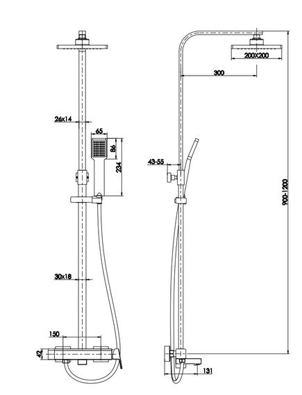 Купить Душевая стойка Aquanet Gotic AF440-72-S-B (af440-72-s-b) по цене 29592 руб., в Санкт-Петебруге в интернет магазине 100-Систем, а также дургие товары AQUANET из раздела Душевые стойки и Душевые стойки, системы, панели, гарнитуры