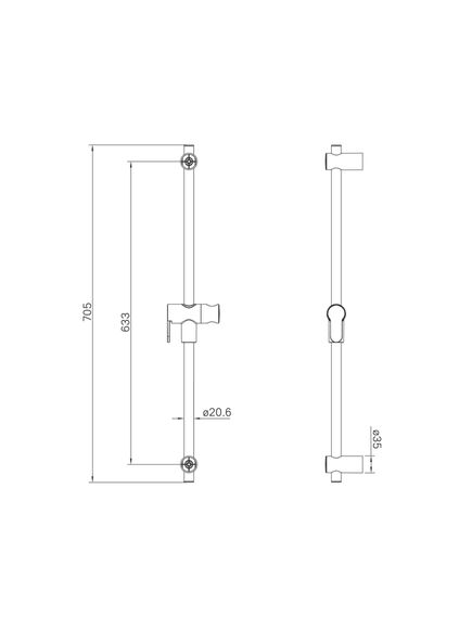 Купить Стойка для душа, хром матовый, Ray, IDDIS, RAY70BCi17 (ray70bci17) по цене 4390 руб., в Санкт-Петебруге в интернет магазине 100-Систем, а также дургие товары IDDIS из раздела Штанги и Комплектующие для душа