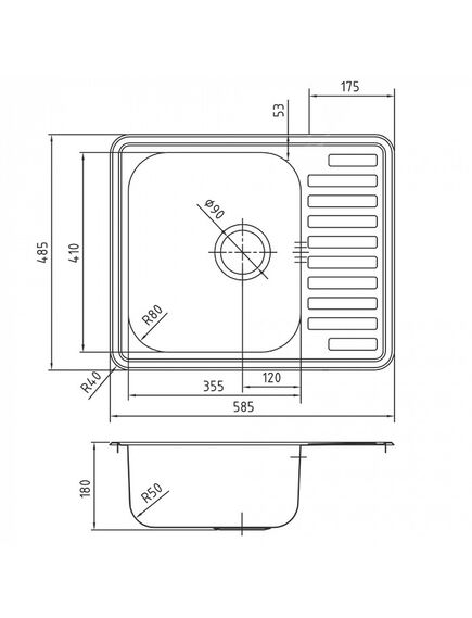 Купить Мойка с сифоном арт. S11UPS0i84, нерж. сталь, полир., 585*485, Strit S, IDDIS, STR58PDi77S (str58pdi77s) по цене 5520 руб., в Санкт-Петебруге в интернет магазине 100-Систем, а также дургие товары IDDIS из раздела Врезные мойки и Кухонные мойки