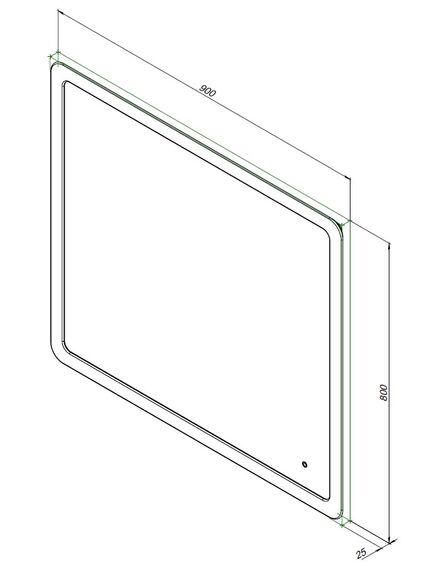 Купить Зеркало Ирис 90х80 LED (326447) (326447) по цене 12562 руб., в Санкт-Петебруге в интернет магазине 100-Систем, а также дургие товары AQUANET из раздела Зеркала и Мебель для ванной комнаты