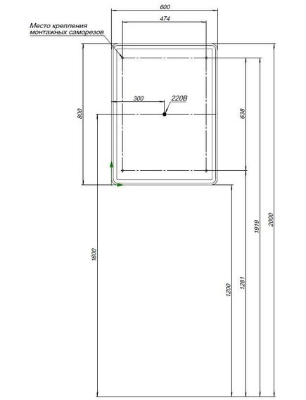 Купить Зеркальный шкаф Оптима (Optima) 60х80 LED (311860) (311860) по цене 14415 руб., в Санкт-Петебруге в интернет магазине 100-Систем, а также дургие товары AQUANET из раздела Зеркальные шкафы для ванной и Мебель для ванной комнаты