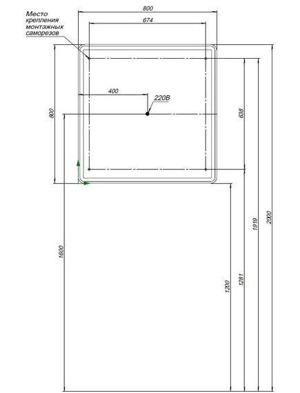 Купить Зеркальный шкаф Оптима (Optima) 80х80 LED (311862) (311862) по цене 20202 руб., в Санкт-Петебруге в интернет магазине 100-Систем, а также дургие товары AQUANET из раздела Зеркальные шкафы для ванной и Мебель для ванной комнаты