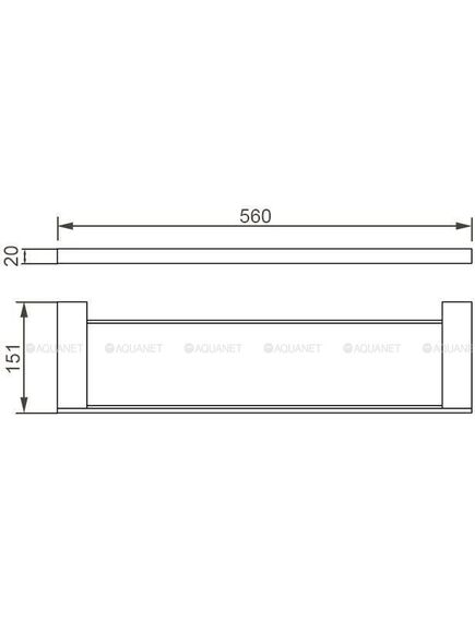 Купить Полка стекляная 56см Aquanet, хром (187070) (5687) по цене 12990 руб., в Санкт-Петебруге в интернет магазине 100-Систем, а также дургие товары AQUANET из раздела Стеклянные полки и Полки для ванной комнаты