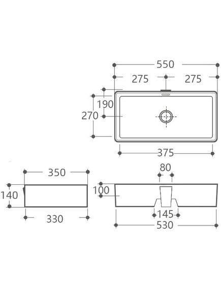 Купить Раковина Aquanet Perfect-3-MB 55 черный матовый (perfect-3-mb) по цене 12750 руб., в Санкт-Петебруге в интернет магазине 100-Систем, а также дургие товары AQUANET из раздела Накладные раковины и Раковины и пьедесталы