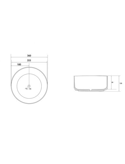 Купить Раковина накладная ABBER Bequem AC2108MB черная матовая (ac2108mb) по цене 8300 руб., в Санкт-Петебруге в интернет магазине 100-Систем, а также дургие товары ABBER из раздела Накладные раковины и Раковины и пьедесталы