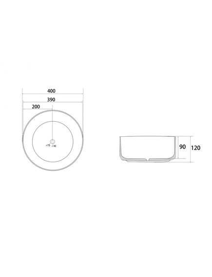 Купить Раковина накладная ABBER Bequem AC2109BS черный матовый с серебром (ac2109bs) по цене 16900 руб., в Санкт-Петебруге в интернет магазине 100-Систем, а также дургие товары ABBER из раздела Накладные раковины и Раковины и пьедесталы