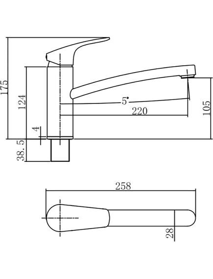 Купить Смеситель для кухни Aquanet Static AF330-40C (af330-40c) по цене 5990 руб., в Санкт-Петебруге в интернет магазине 100-Систем, а также дургие товары AQUANET из раздела Рычажные смесители и Смесители для кухни